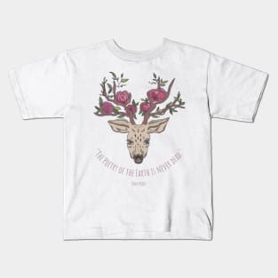 "The poetry of the Earth is never dead." - John Keats Kids T-Shirt